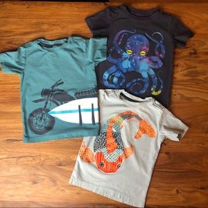 Octopus, Koi & Motorcycle Tea Collection shirts